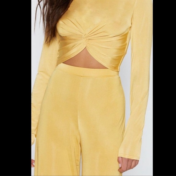 Yellow Nastygal Top and Pants Set - Picture 3 of 7